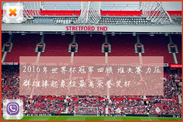 2016年世界杯冠军回顾 谁决赛力压群雄捧起象征最高荣誉奖杯