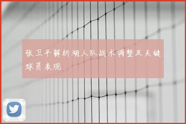 张卫平解析湖人队战术调整及关键球员表现